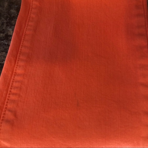 2xHP🎉ANN TAYLOR Orange Modern Fit Skinny Jeans - Picture 10 of 10